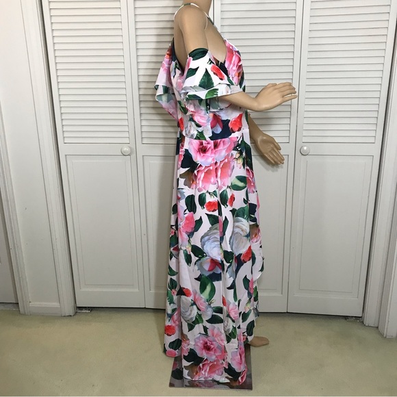 NWT CITY CHIC Garden Maxi Dress Pink Size 18 - Picture 7 of 16